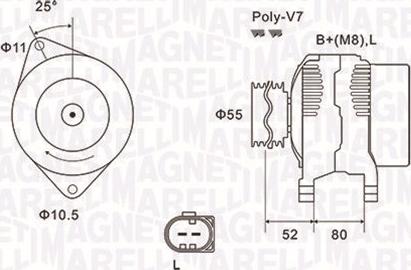 Magneti Marelli 063731837010 - Generator / Alternator parts5.com