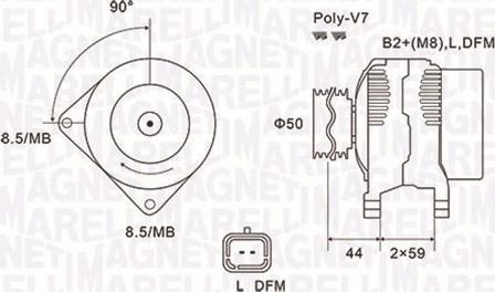 Magneti Marelli 063731827010 - Generator parts5.com