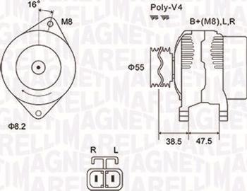 Magneti Marelli 063731798010 - Generator / Alternator parts5.com