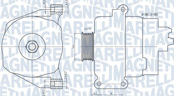 Magneti Marelli 063731766010 - Laturi parts5.com