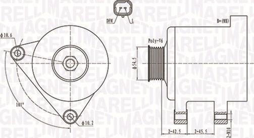 Magneti Marelli 063731761010 - Γεννήτρια parts5.com