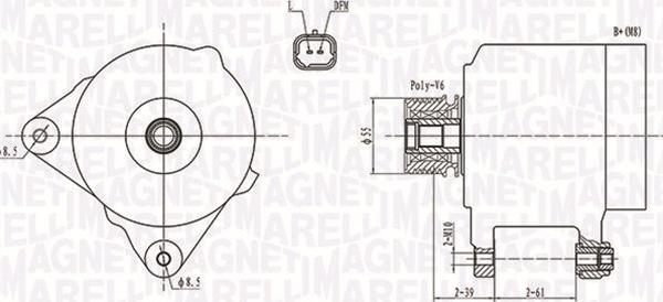 Magneti Marelli 063731762010 - Генератор parts5.com