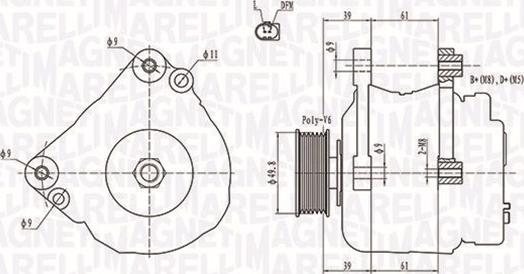 Magneti Marelli 063731729010 - Generator / Alternator parts5.com