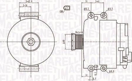 Magneti Marelli 063731774010 - Alternator parts5.com