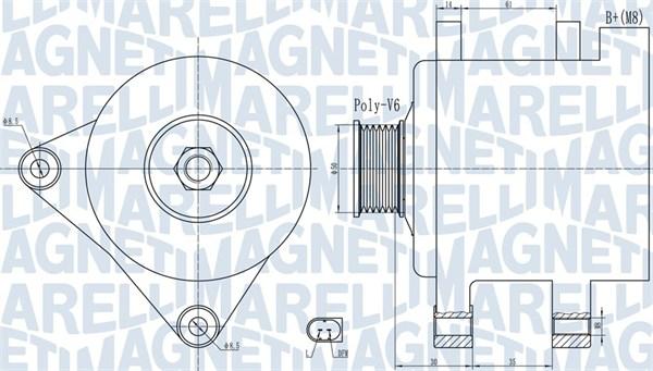 Magneti Marelli 063732056010 - Generaator parts5.com