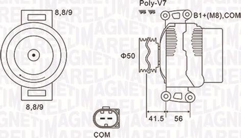 Magneti Marelli 063732108010 - Generátor parts5.com