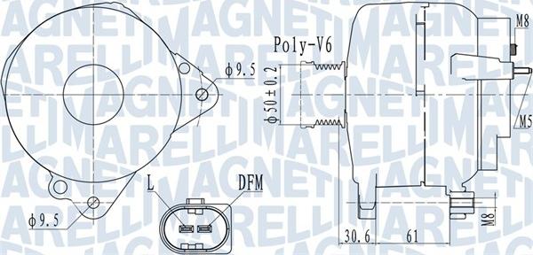 Magneti Marelli 063732118010 - Γεννήτρια parts5.com