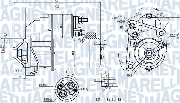 Magneti Marelli 063720681010 - Zaganjalnik parts5.com