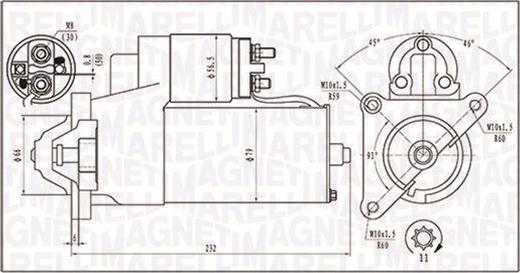 Magneti Marelli 063720373010 - Käynnistinmoottori parts5.com