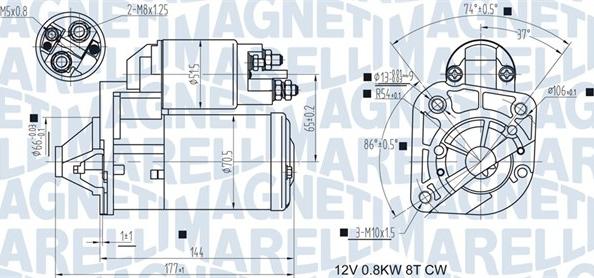 Magneti Marelli 063721442010 - Starter parts5.com