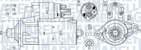 Magneti Marelli 063721584010 - Rozrusznik parts5.com