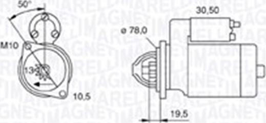 Magneti Marelli 063721158010 - Zaganjalnik parts5.com