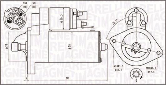 Magneti Marelli 063721135010 - Starter parts5.com