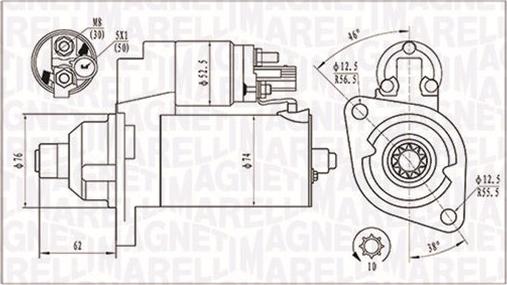 Magneti Marelli 063721323010 - Motor de arranque parts5.com