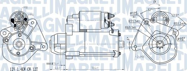 Magneti Marelli 063721275010 - Motor de arranque parts5.com