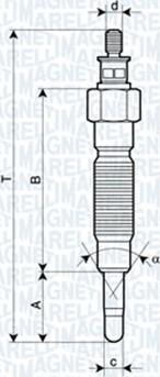 Magneti Marelli 062900064304 - Bujie incandescenta parts5.com