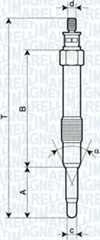 Magneti Marelli 062900000304 - Glow Plug parts5.com