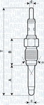 Magneti Marelli 062900084304 - Bujie incandescenta parts5.com