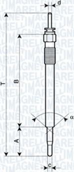 Magneti Marelli 062900086304 - Bujie incandescenta parts5.com