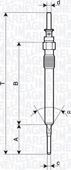 Magneti Marelli 062900130304 - Hõõgküünal parts5.com