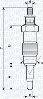 Magneti Marelli 062580704304 - Glow Plug parts5.com