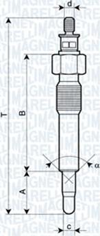 Magneti Marelli 062583202304 - Bujía de precalentamiento parts5.com