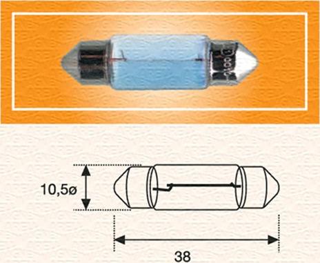 Magneti Marelli 009423100000 - Lámpara , piloto de matrícula parts5.com