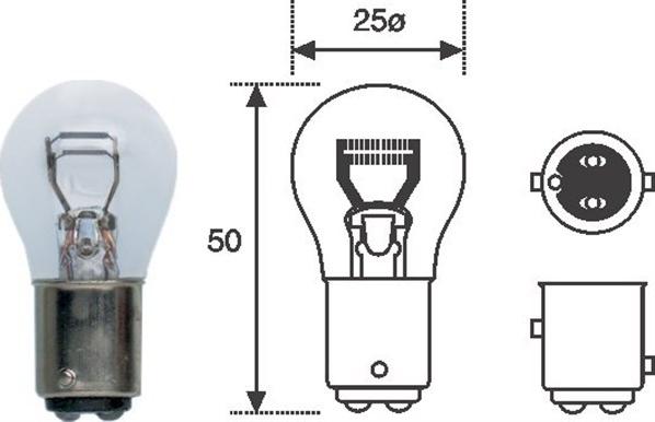 Magneti Marelli 008528100000 - Żarówka, światła STOP parts5.com