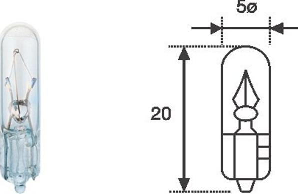 Magneti Marelli 003721100000 - Žárovka, osvětlení přístrojů parts5.com