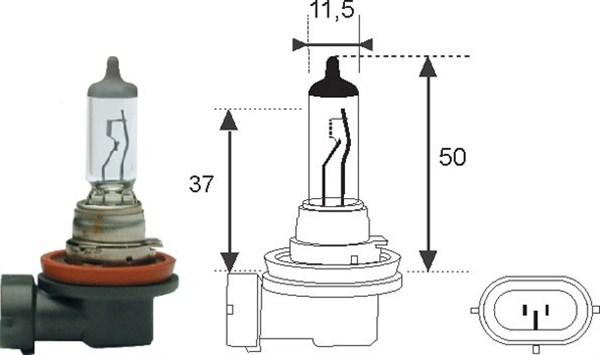 Magneti Marelli 002549100000 - Bulb, spotlight parts5.com