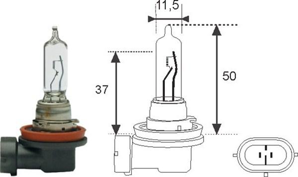 Magneti Marelli 002548100000 - Λυχνία, μεγάλα φώτα parts5.com