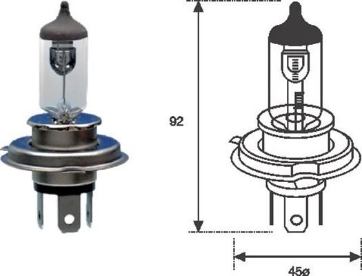 Magneti Marelli 002555100000 - Żarówka, reflektor dalekosiężny parts5.com