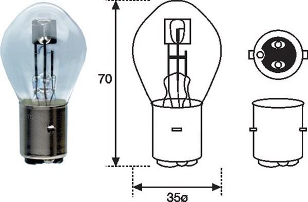 Magneti Marelli 002588200000 - Λυχνία, μεγάλα φώτα parts5.com