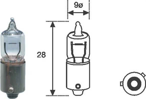 Magneti Marelli 002701100000 - Крушка с нагреваема жичка, задни светлини parts5.com