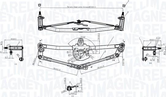 Magneti Marelli 085570190010 - Legaturi stergator parbriz parts5.com