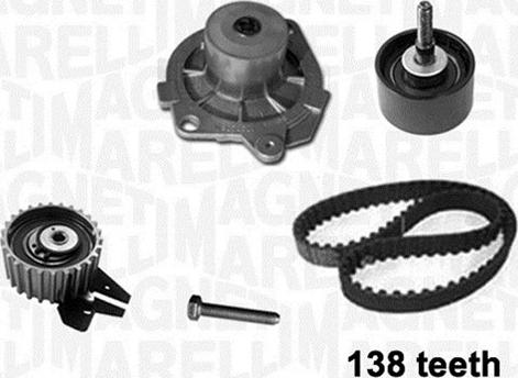 Magneti Marelli 341403980001 - Set pompa apa + curea dintata parts5.com