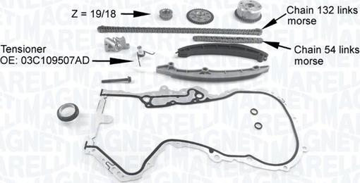 Magneti Marelli 341500001220 - Timing Chain Kit parts5.com