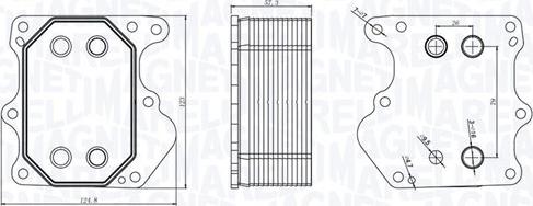 Magneti Marelli 350300000500 - Hladilnik olja, motorno olje parts5.com