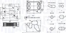 Magneti Marelli 350300001300 - Radiador de aceite, aceite motor parts5.com