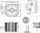 Magneti Marelli 350300003500 - Uljni hladnjak, ulje za motor parts5.com