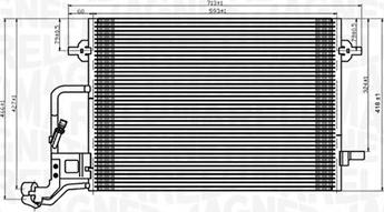 Magneti Marelli 350203909000 - Lauhdutin, ilmastointilaite parts5.com