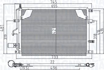 Magneti Marelli 350203914000 - Condenser, air conditioning parts5.com