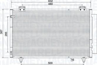 Magneti Marelli 350203925000 - Condensateur, climatisation parts5.com