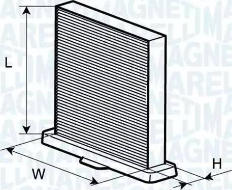 Magneti Marelli 350203065090 - Filtru, aer habitaclu parts5.com