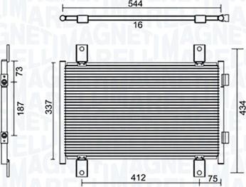 Magneti Marelli 350203895000 - Kondensator, Klimaanlage parts5.com