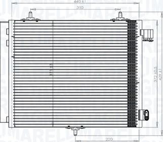 Magneti Marelli 350203818000 - Kondenzator, klima-uređaj parts5.com