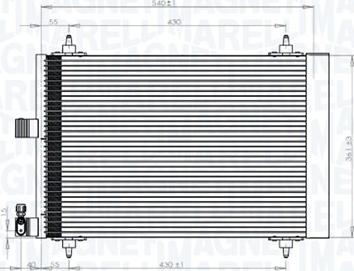 Magneti Marelli 350203839000 - Condenser, air conditioning parts5.com