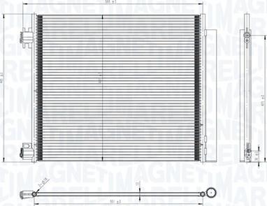 Magneti Marelli 350203832000 - Condensator, climatizare parts5.com