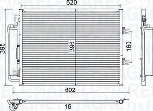 Magneti Marelli 350203780000 - Конденсатор кондиционера parts5.com