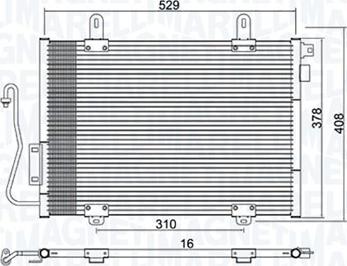 Magneti Marelli 350203775000 - Кондензатор, климатизация parts5.com